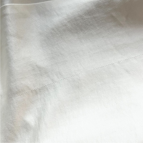 NWT L’AGENCE Satin & Linen Sleeveless Pleated Empire Waist Open Back Maxi Gown S - Picture 7 of 7